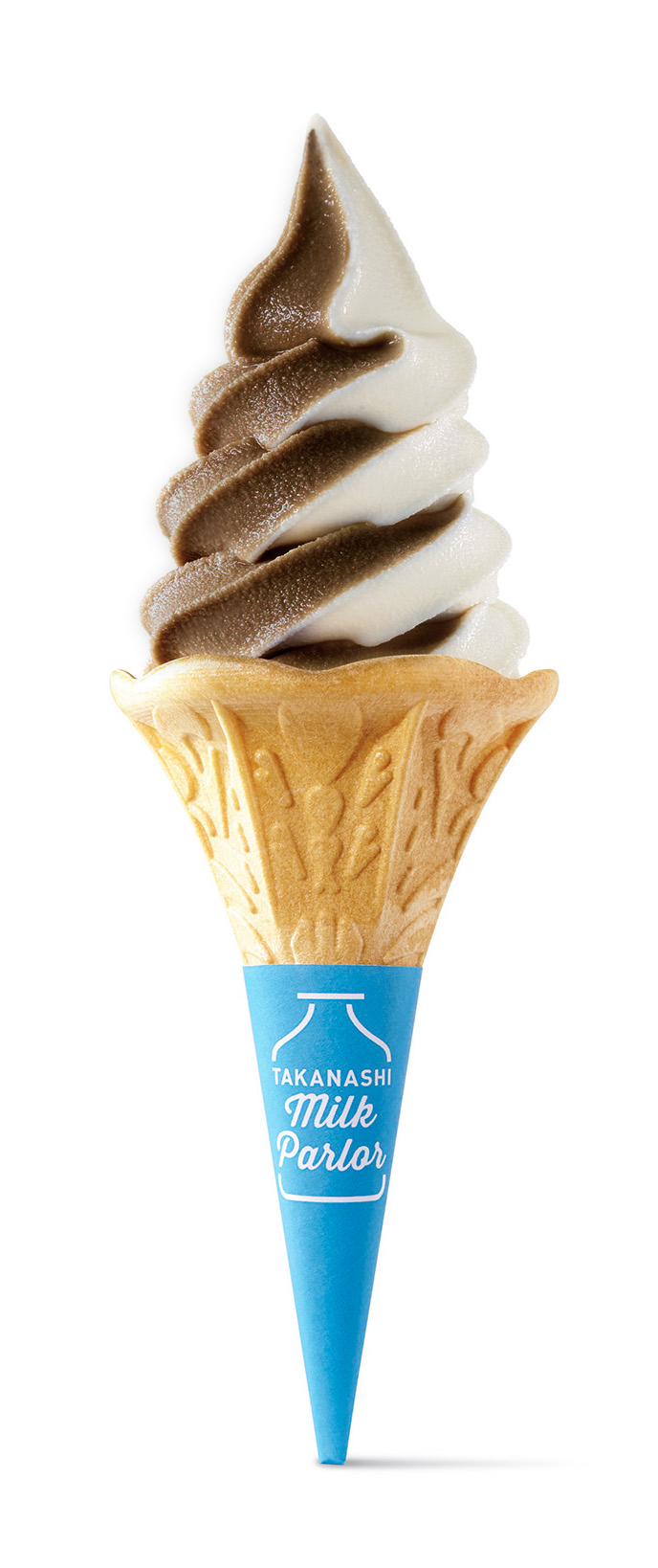 低温殺菌牛乳＆ビターチョコレートソフト