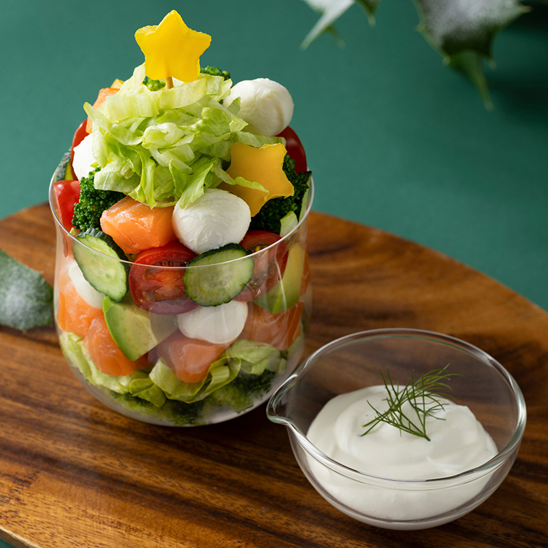 ふわふわドレッシングのパーティーサラダ