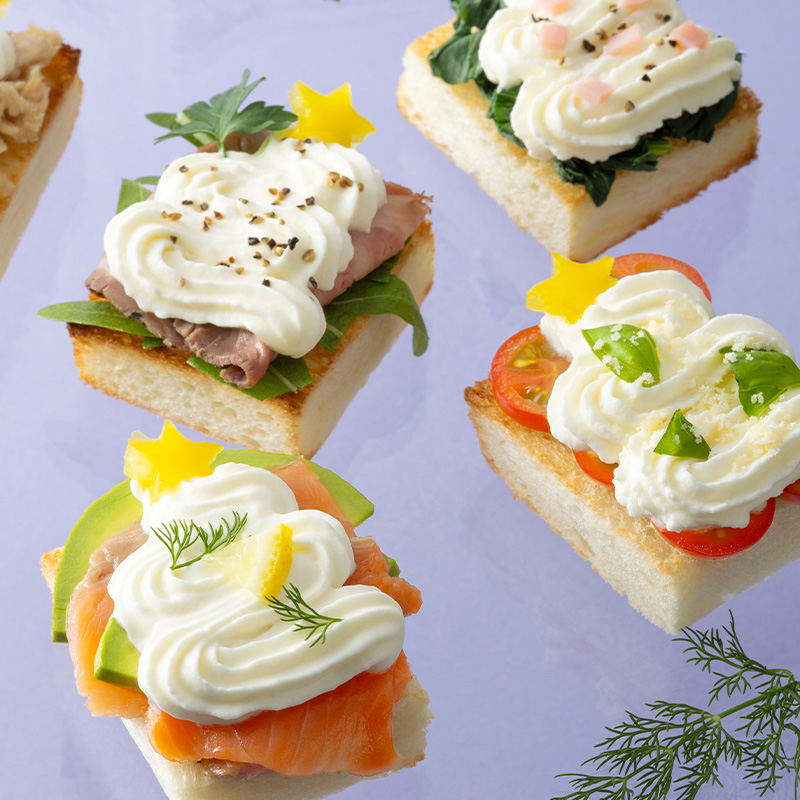 ホイップツリーのオープンサンド