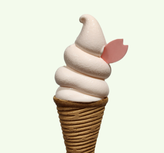 桜ソフトクリーム